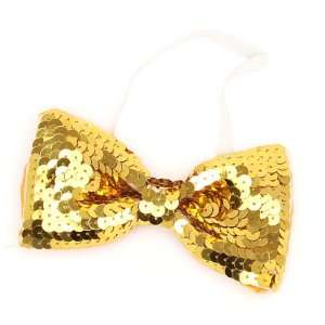  Gold Sequin Bow Tie 