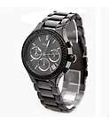 NWT DKNY All Black Ceramic & Crystal Chronograph Watch NY8184 MSRP $ 