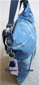 NWT Kipling Abetha Handbag Souder Bag X Body Wiki Denim  
