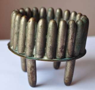 1914 WWI Germany trench art ASHTRAY Made of Empty Cartridges  