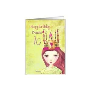  happy 10th birthday princess Card Toys & Games