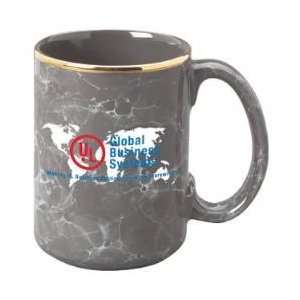  C372    15 oz. Dark Gray Marbleized Maxi Ceramic Mug
