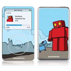   80 120 160GB  EXPLODINGDOG  Red Robot Skin: MP3 Players & Accessories