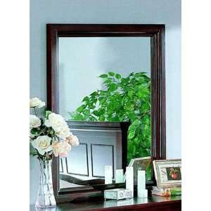  Bedroom Mirror Contemporary Style in Cherry Finish: Home 