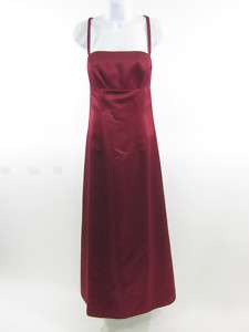 NICOLE MILLER Burgundy Full Length Shawl Dress Size 2  