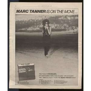  1979 Marc Tanner No Escape Album Promo Print Ad (Music 