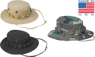 Made in USA Official Military Boonie Hats, Army Sun Hat  