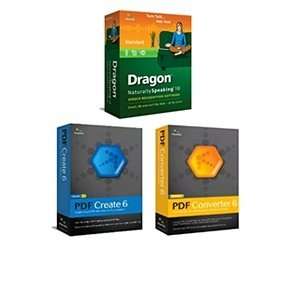  Nuance Dragon Naturally Speaking 10 & PDF Software 