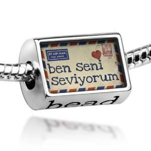 Beads I Love You Turkish Love Letter from Turkey   Pandora Charm 