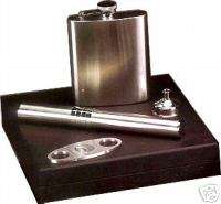 pcs Stainless Flask Cigar Case Cutter set Funnel gift  