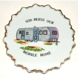  God Bless Our Mobile Home Collector Plate 