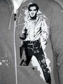 ANDY WARHOL Pepe Jeans Elvis Presley Print Hoody   Grey  