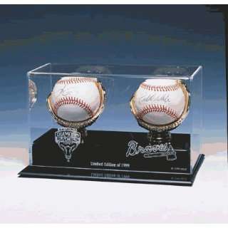  Double Ball Display Case: Sports & Outdoors