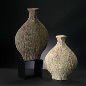  Small Vase in Faux Marble Glaze Patio, Lawn & Garden