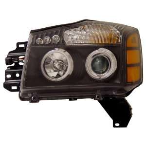   07 Projector Headlamps Halo Black Clear Amber(CCFL)   (Sold in Pairs