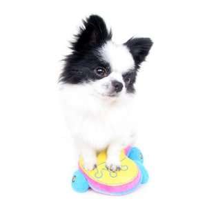   Happy Puppy Plush Dog Toy   Skateboard Squeaker Toy: Pet Supplies