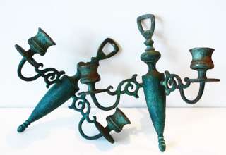   Iron Two Arm Candle Wall Sconces French Chateau Designer lamps  