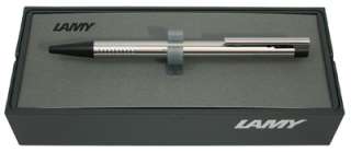 LAMY Logo Ballpoint Pen Stainless Steel BLACK Trim  
