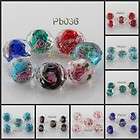 Wholesale 20/50/100pcs Lampwork Glass 8x12mm Flower Spacer Loose Beads