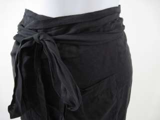 KRISTOUSE N. Black Wrap Around Tie Skirt Sz 2  