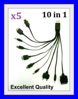 USB 10in1 Multi Charger Cable Portable Charge Cable  