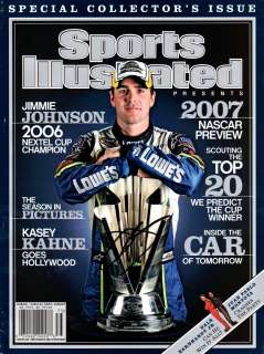 Jimmie Johnson NASCAR SIGNED Sports Illustrated NL COA!  
