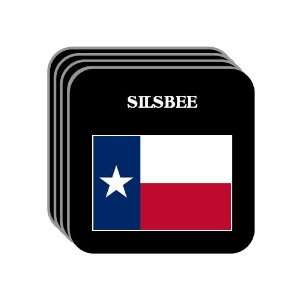  US State Flag   SILSBEE, Texas (TX) Set of 4 Mini Mousepad 
