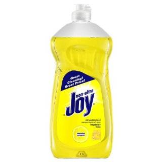 com Joy Non Concentrated Lemon Scent Dishwashing Liquid, Yellow Lemon 