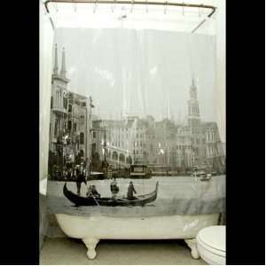 Travel Destinations   VINYL Shower Curtain   Venice Italy:  