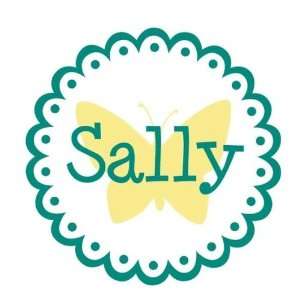  Girls Sally Butterfly Nursery Wall Decal: Baby