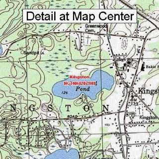  USGS Topographic Quadrangle Map   Kingston, New Hampshire 