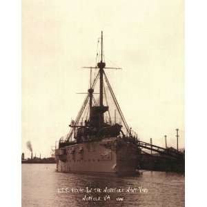  USS Texas Norfolk Virginia Navy Yard 1896   Photography 