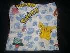 pokemon twin flat sheet vtg fabric cutter pikachu nintendo excellent
