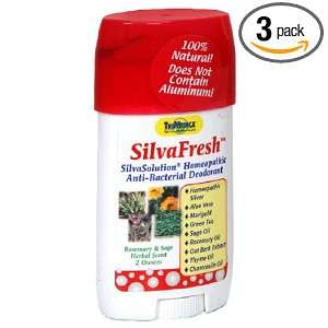 SilvaFresh Deodorant, Anti Bacterial, Rosemary & Sage Herbal Scent, 2 