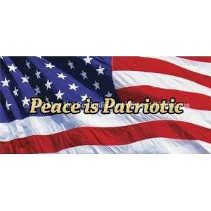   Graphics Window Graphic   30x65 US Flag 2 Peace is Patriotic: Patio