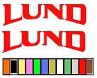 LUND BOAT STICKER DECAL FISHING * CHOOSE ANY COLOR OR SIZE 