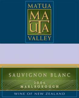 Matua Valley Sauvignon Blanc 2006 