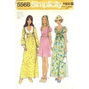   Pattern Misses Midriff Dress Size 14   Bust 36: Arts, Crafts & Sewing