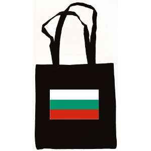  Bulgaria, Bulgarian Flag Tote Bag Black 