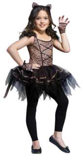 Girls Leopard Ballerina Kitten Halloween Costume  