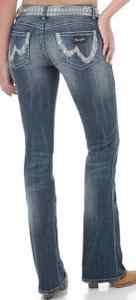 Wrangler Sadie Premium Patch Jeans 07MWZOS Omaha Shine  