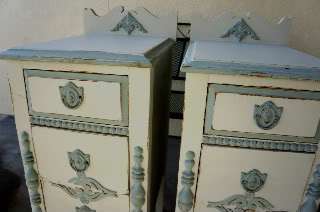 SO CUTE ! SHABBY NIGHTSTANDS ~END TABLES~CHIC~ANTIQUE~BED SIDE TABLES 
