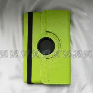  Kindle Fire Rotating Leather Case/Car Charger/USB Cable 