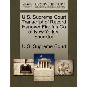  U.S. Supreme Court Transcript of Record Hanover Fire Ins 