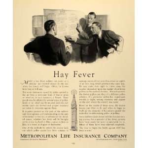  Life Insurance Hay Fever Calendar   Original Print Ad