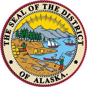 The Seal of the District of Alaska United States Car Bumper Sticker 