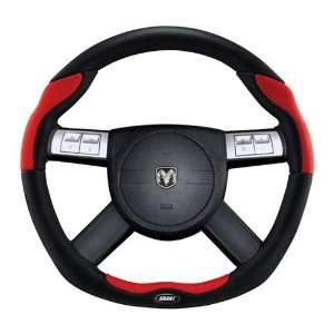   10 Challenger, Charger, Magnum Grant Steering Wheel Leather Black/Red