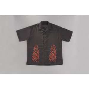 Star Embroidered Flame Shirt 