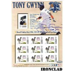  Tony Gwynn Signed Hall of Fame Postage Collection w/ HOF 