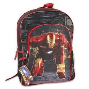  Iron Man Microsilk Print Backpack 16x12x5 Sports 